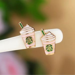 Starbucks inspired coffee earrings